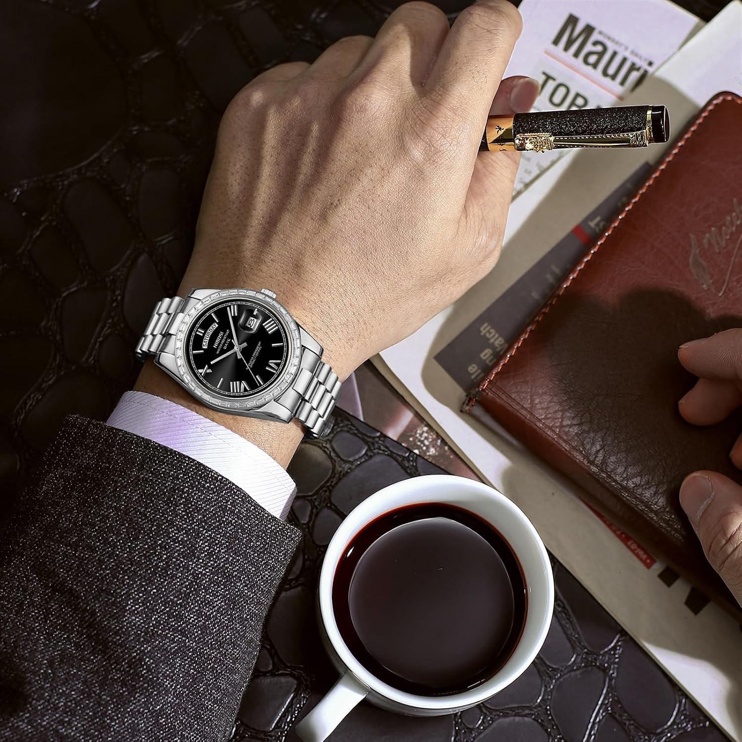 Detalle de NIBOSI orologio uomo quarzo 39 mm