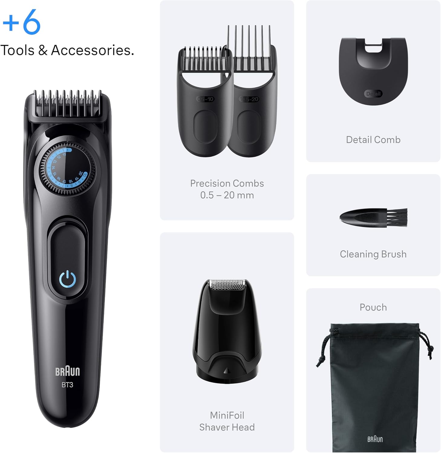 Thumbnail 6 de Braun Series 3 BT3565 Beard Trimmer 50 min