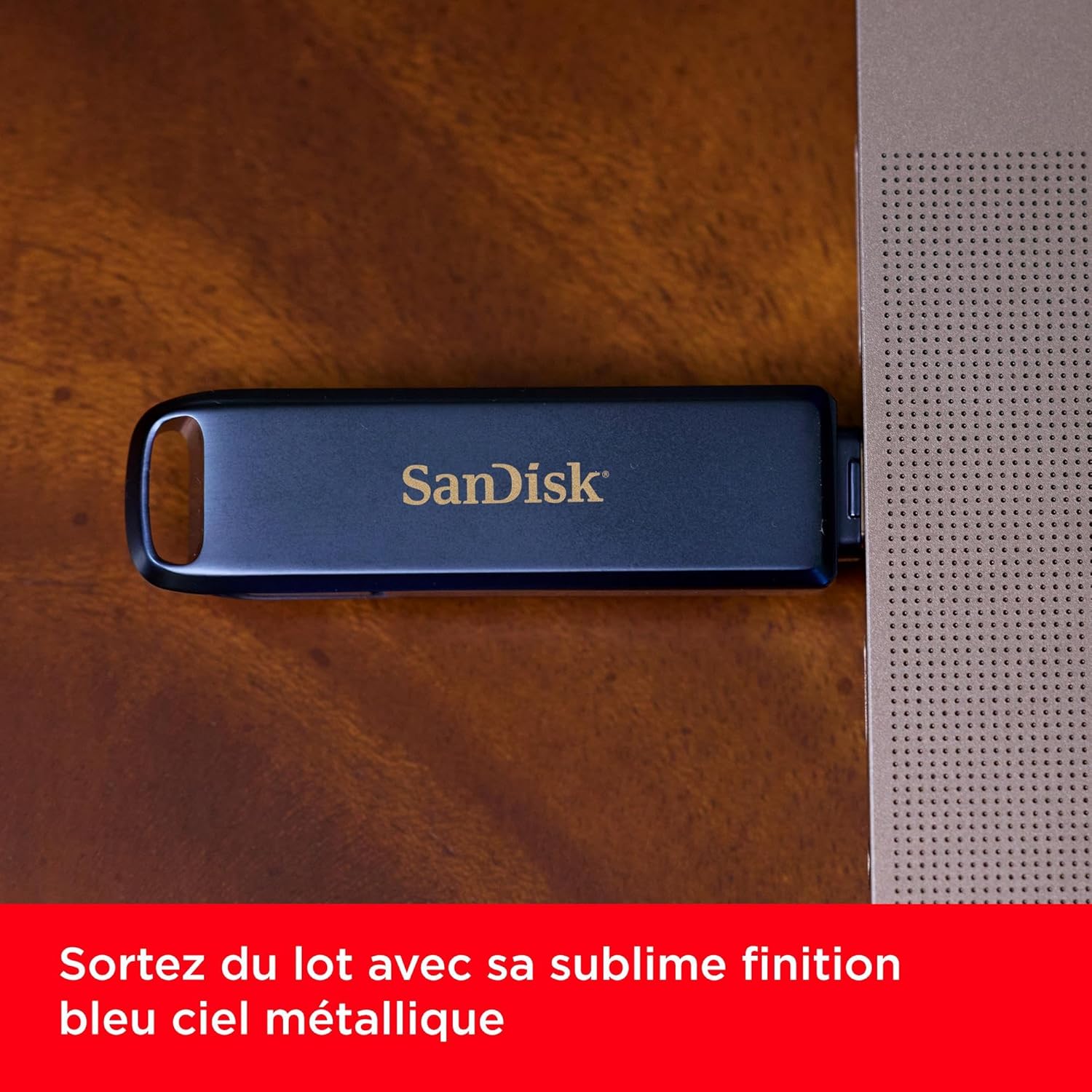 Thumbnail 5 de SanDisk Phone Drive 64 Go (Lightning & USB-C) bleu ciel métallique : clé USB 2-en-1 pour iPhone/iPad, Mac et PC
