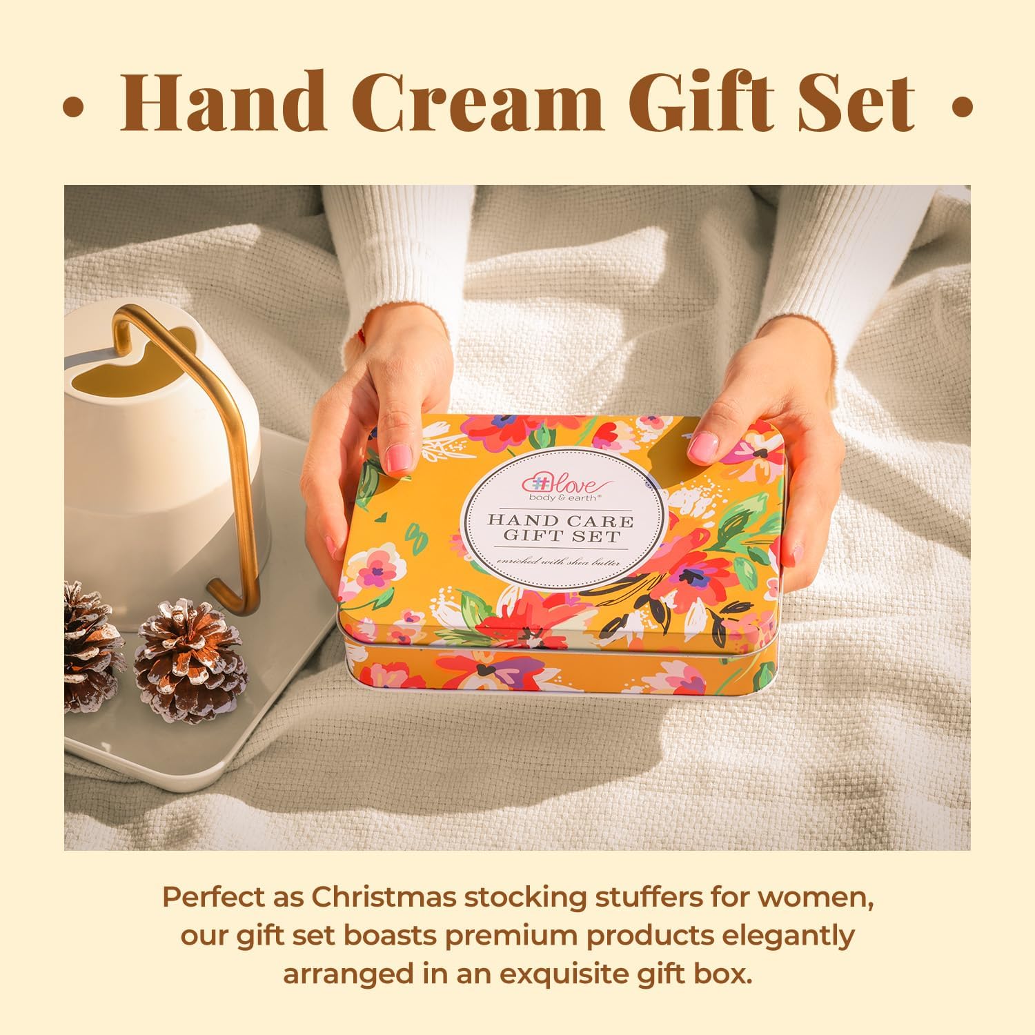Detalle de BODY & EARTH # LOVE BEL-HC-14 Hand Cream Set, 3-Piece with Shea Butter