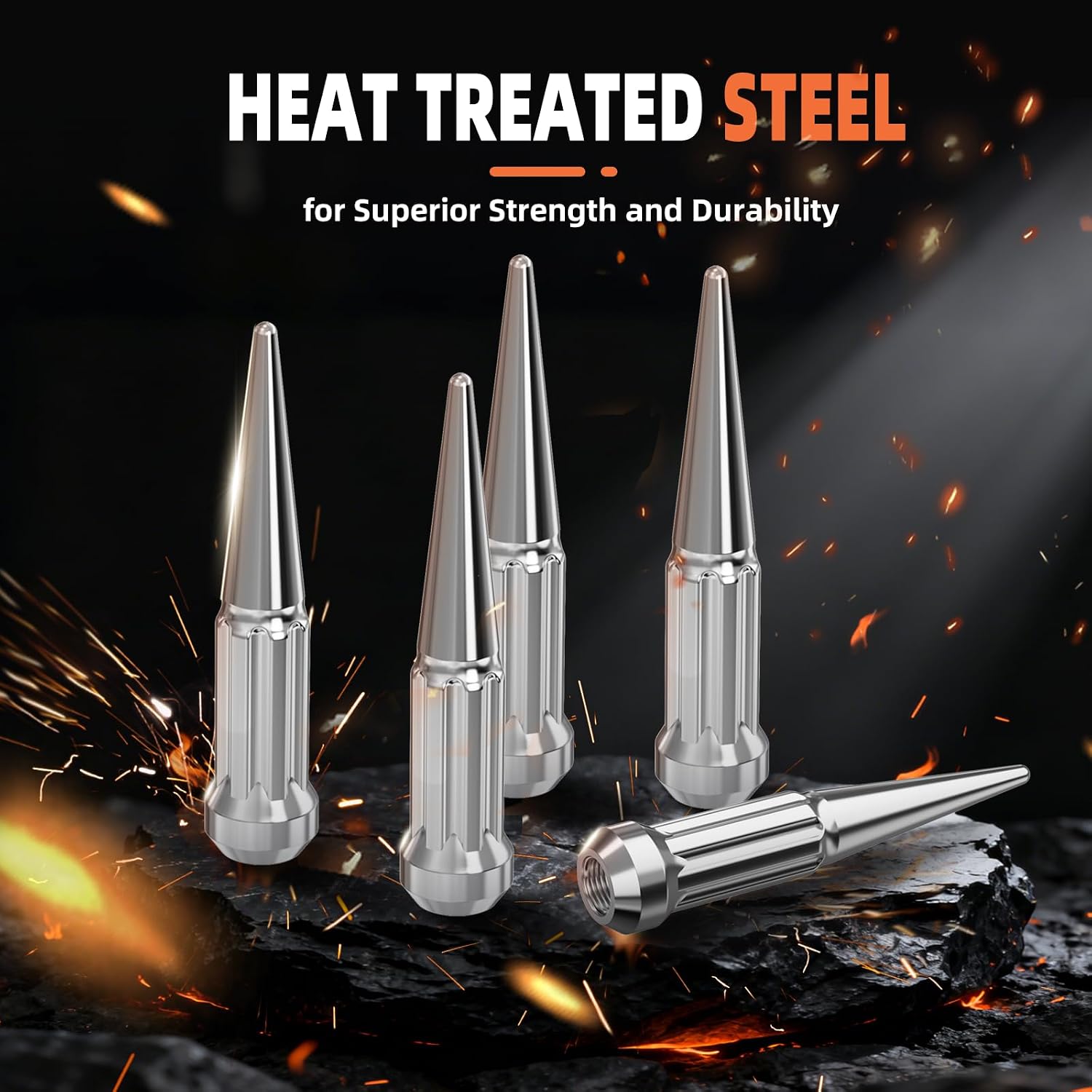 Detalle 2 de Wheel Spike Lug Nuts M14x1.5 for 2500/3500 Trucks 🔩