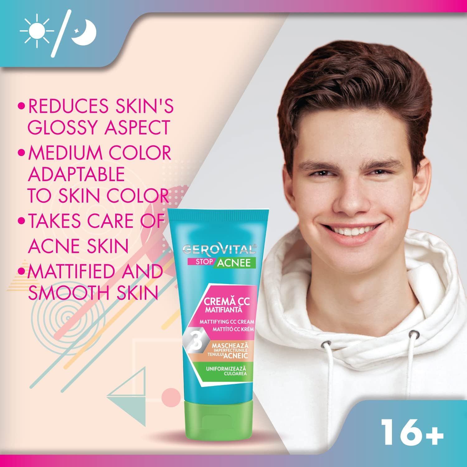 Thumbnail 3 de Gerovital Stop Acnee Crema CC Matificante para Rostro 🌟