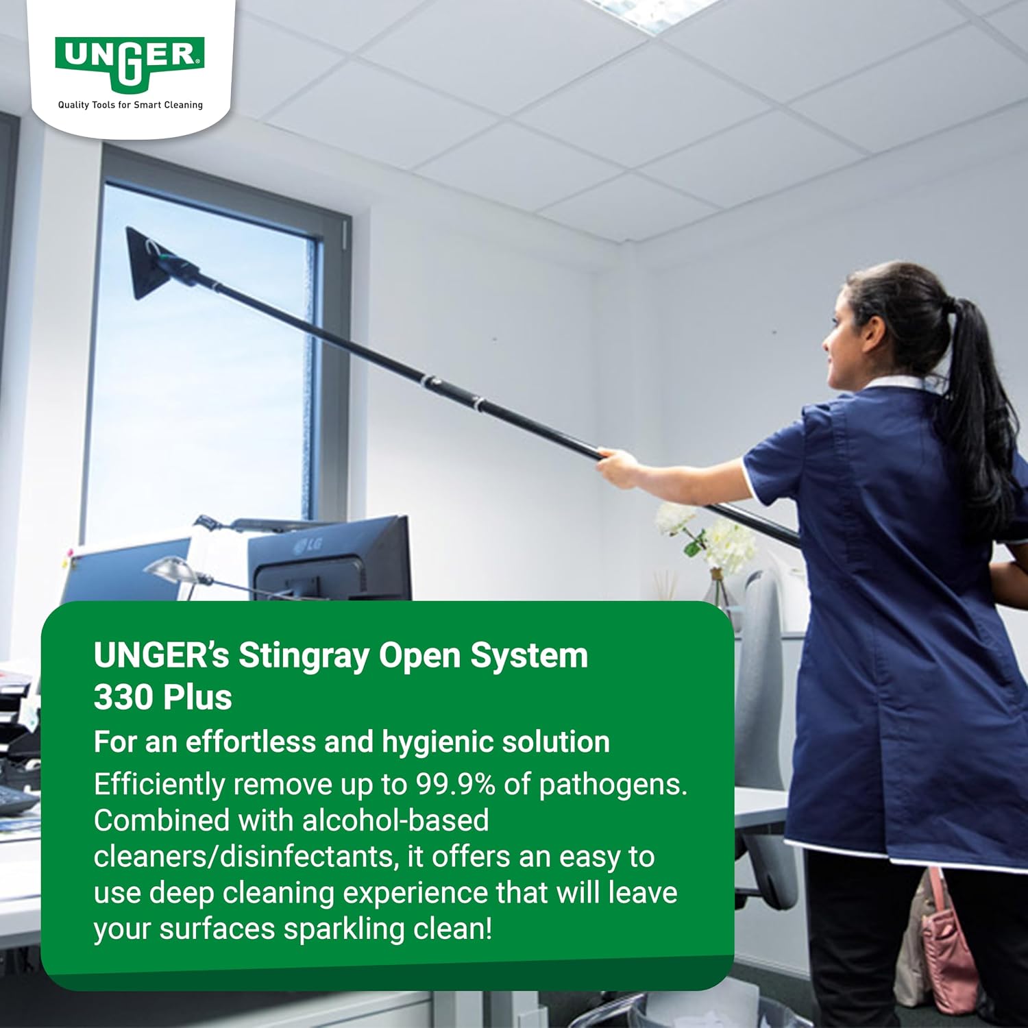 Thumbnail 1 de Unger Stingray Open System 330 Plus Indoor Cleaning Kit