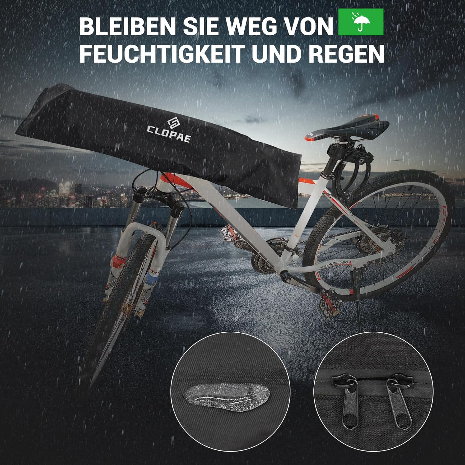 Thumbnail 3 de CLOPAE 2er-Set Lenkerschutzhülle für E-Bikes – Schutzabdeckung gegen Nässe, Staub und Schmutz