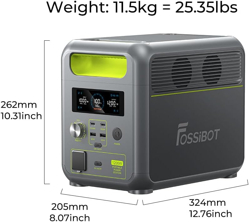 Detalle 2 de FOSSIBOT F1200 Portable Power Station 1024Wh