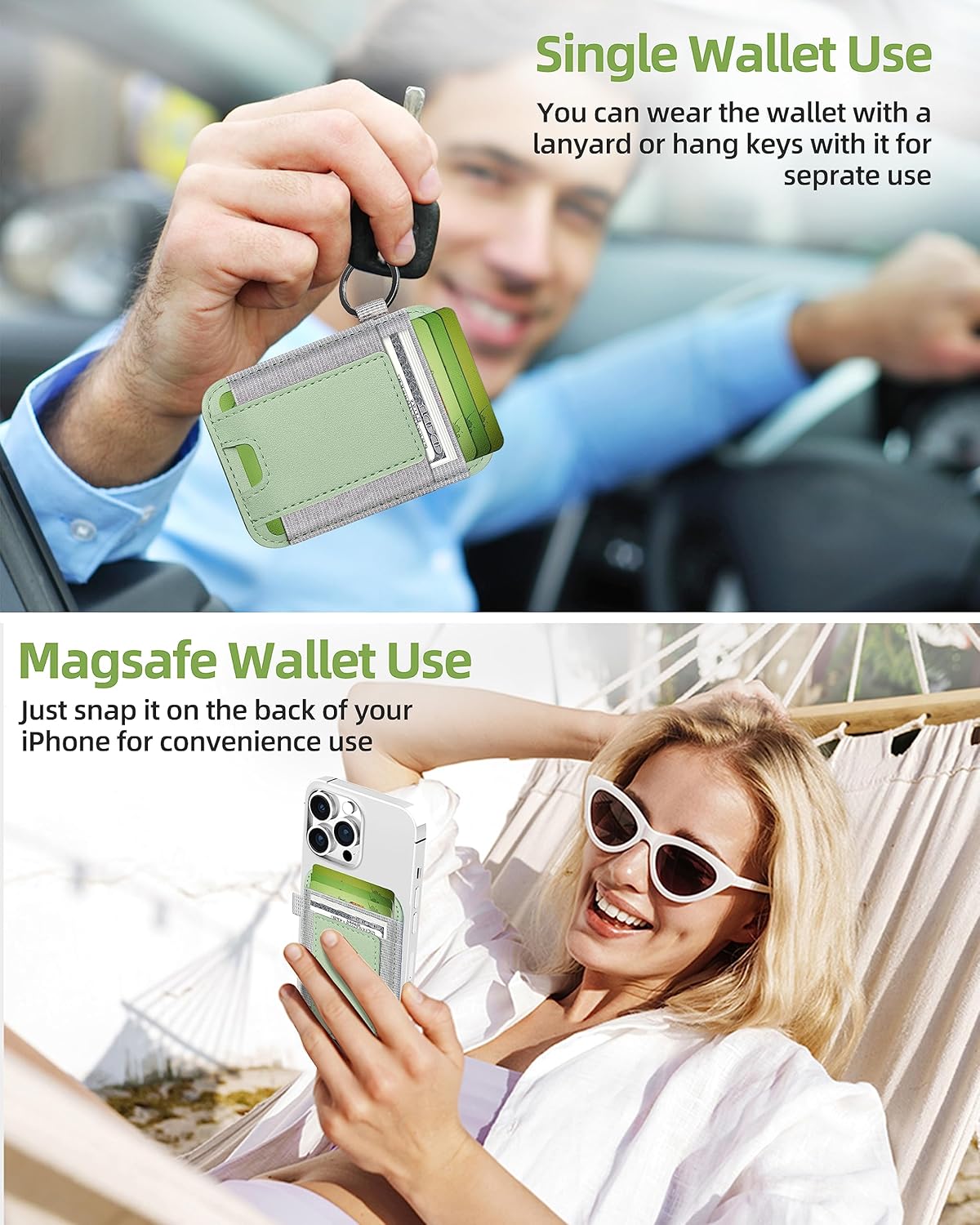 Detalle 2 de ExtreLife MagSafe Wallet 2-card RFID Vegan Leather