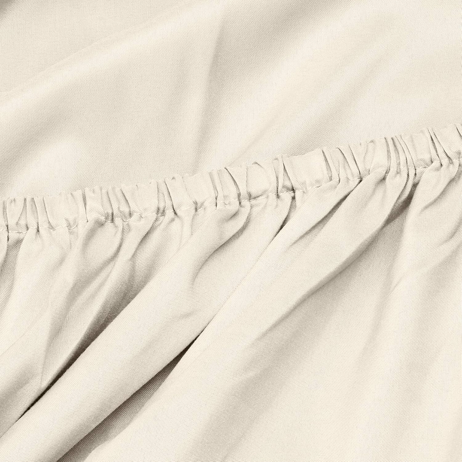 Thumbnail 1 de Amazon Basics Drap-housse en microfibre Beige 90 x 190 x 30 cm