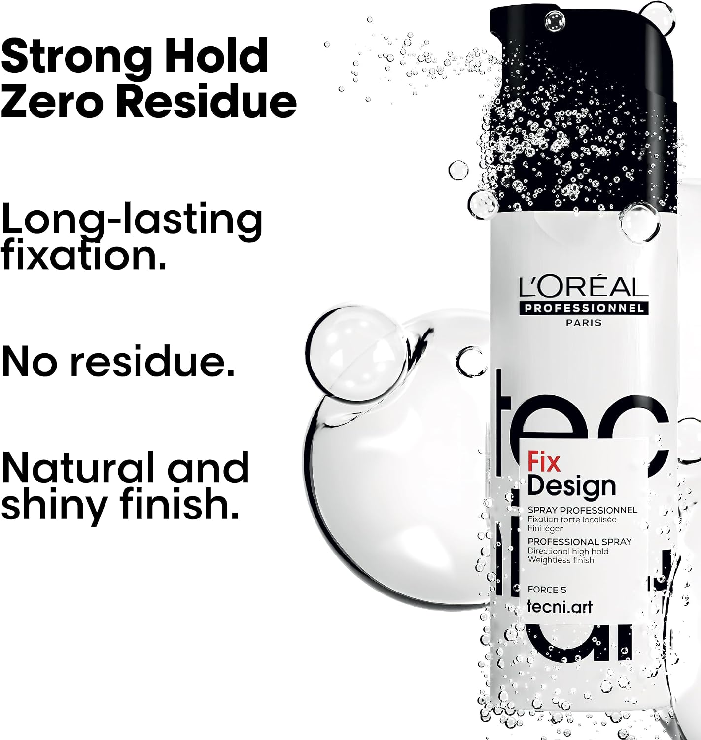 Detalle de L'Oréal Professionnel Tecni.ART Fix Design Strong Hold Hair Spray – Natural Shine, 200ml