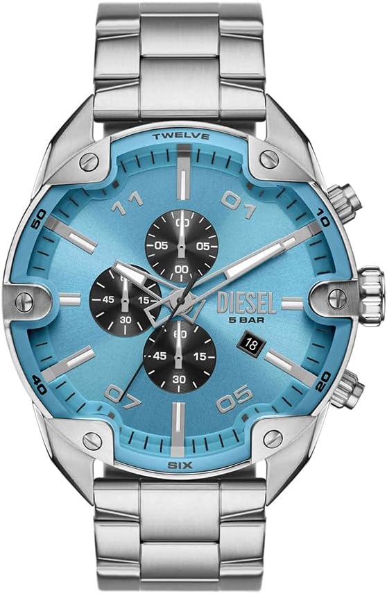Thumbnail 5 de Diesel Orologio Spiked da uomo – cronografo al quarzo, cassa 49 mm, cinturino in acciaio inossidabile