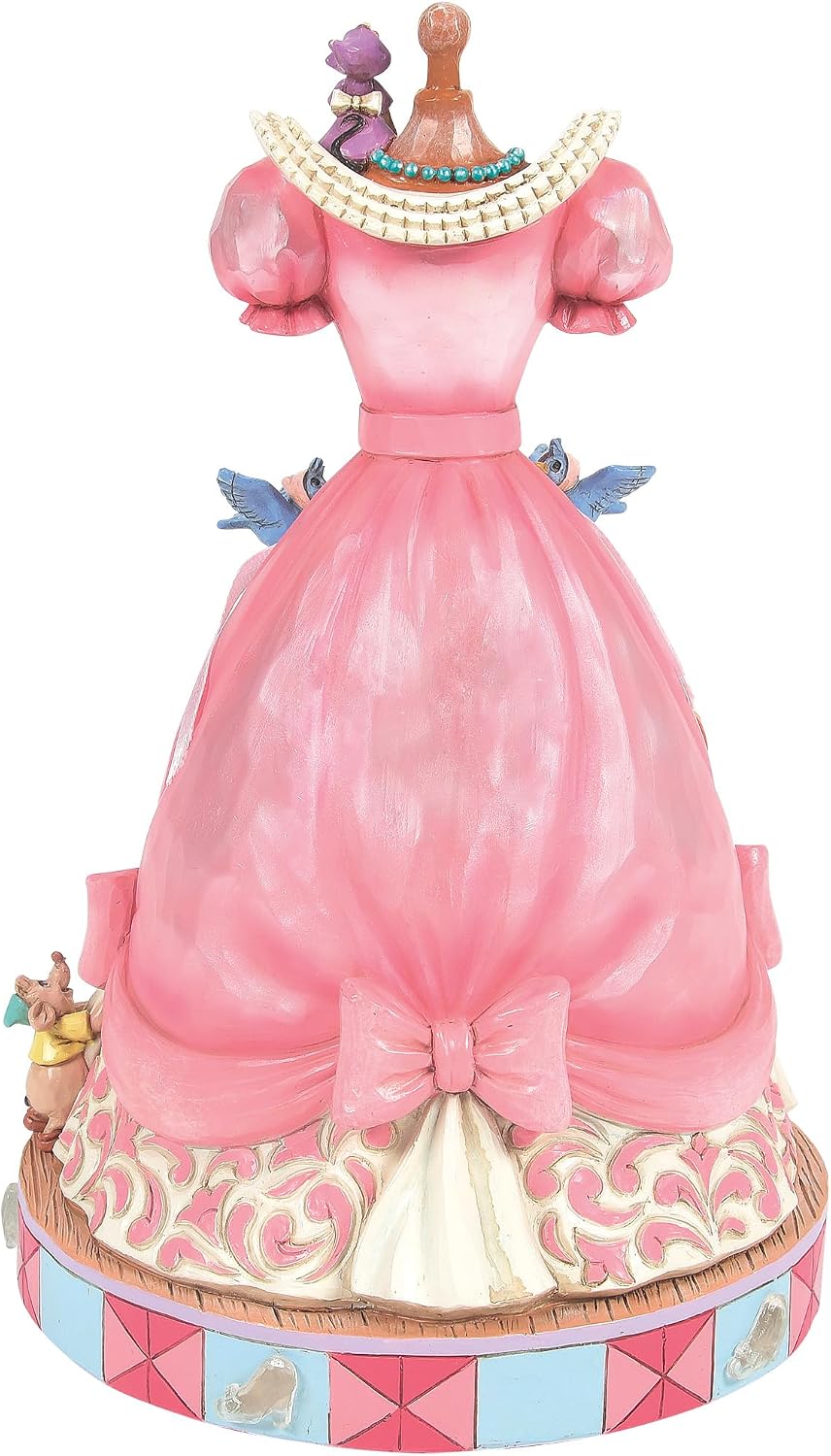 Thumbnail 2 de Disney Traditions Cinderella Pink Dress Musical Figurine by Jim Shore