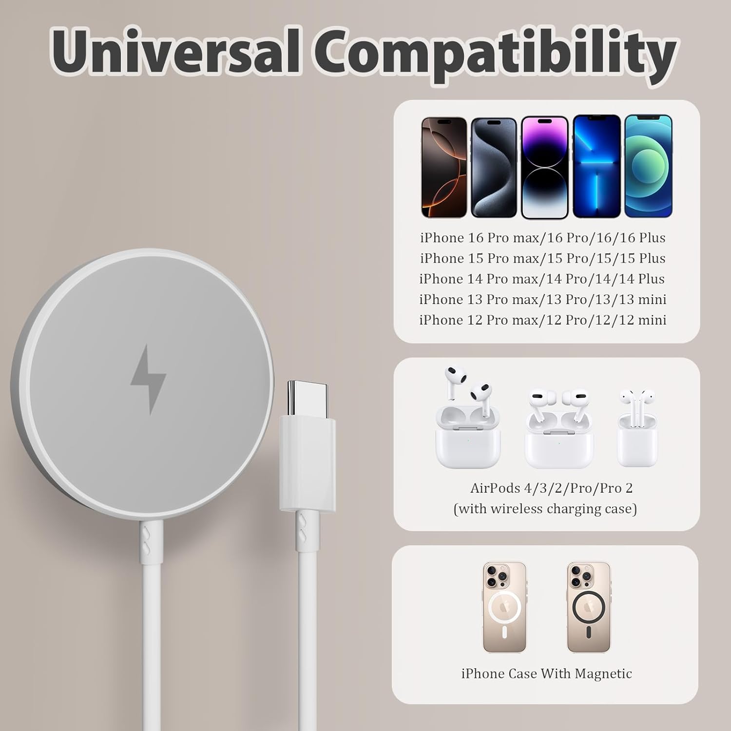 Thumbnail 2 de Magnetic Charger 10 ft for iPhone