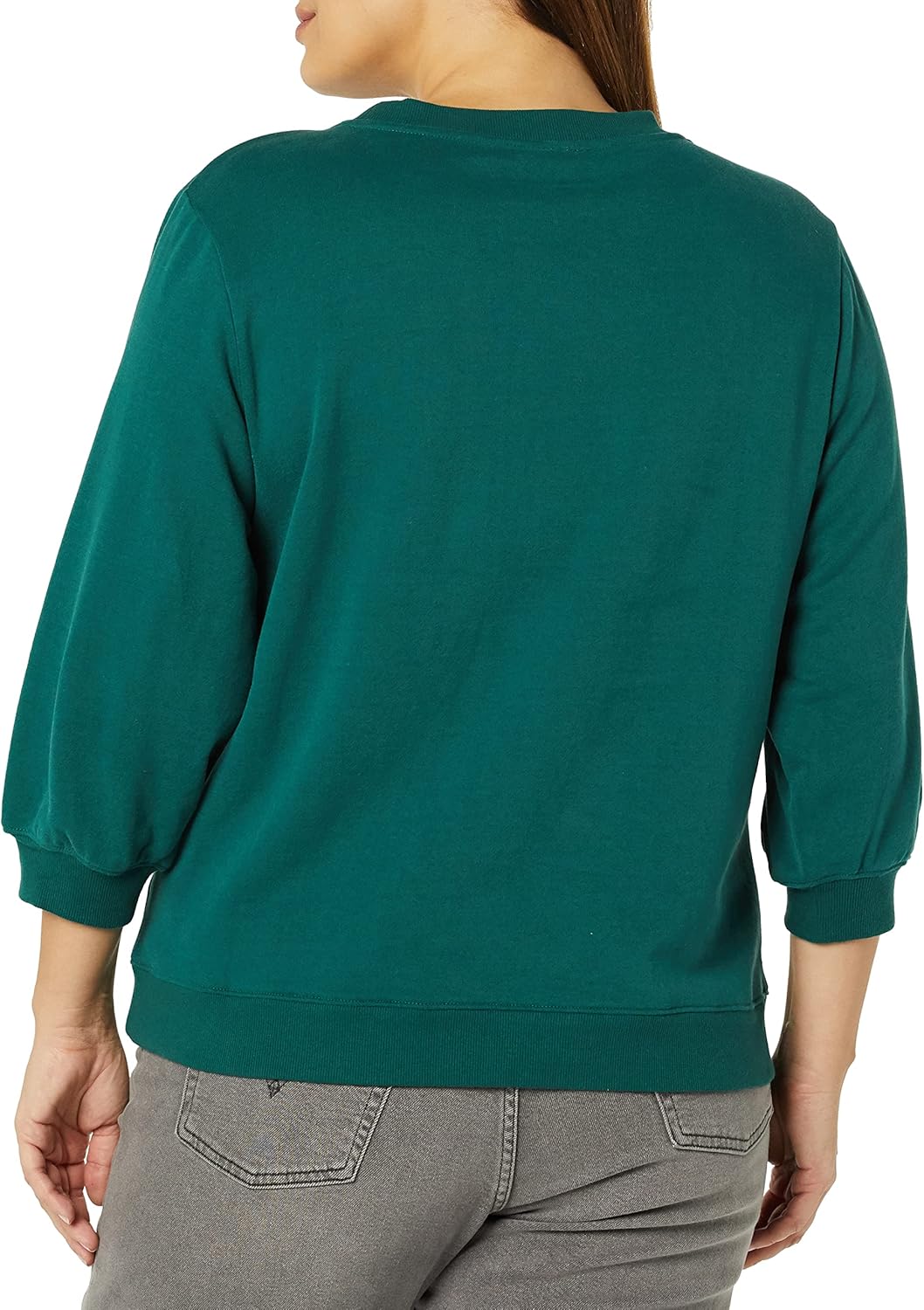 Thumbnail 3 de Amazon Essentials Women’s French Terry Fleece Crewneck Sweatshirt with Sleeve Detail