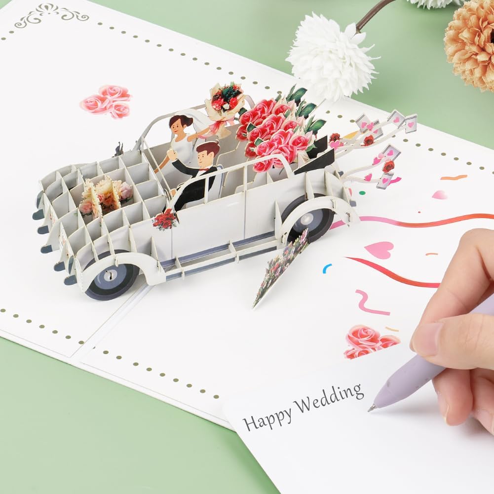 Thumbnail 4 de Vicloon Biglietto Pop-Up Auto per Matrimonio