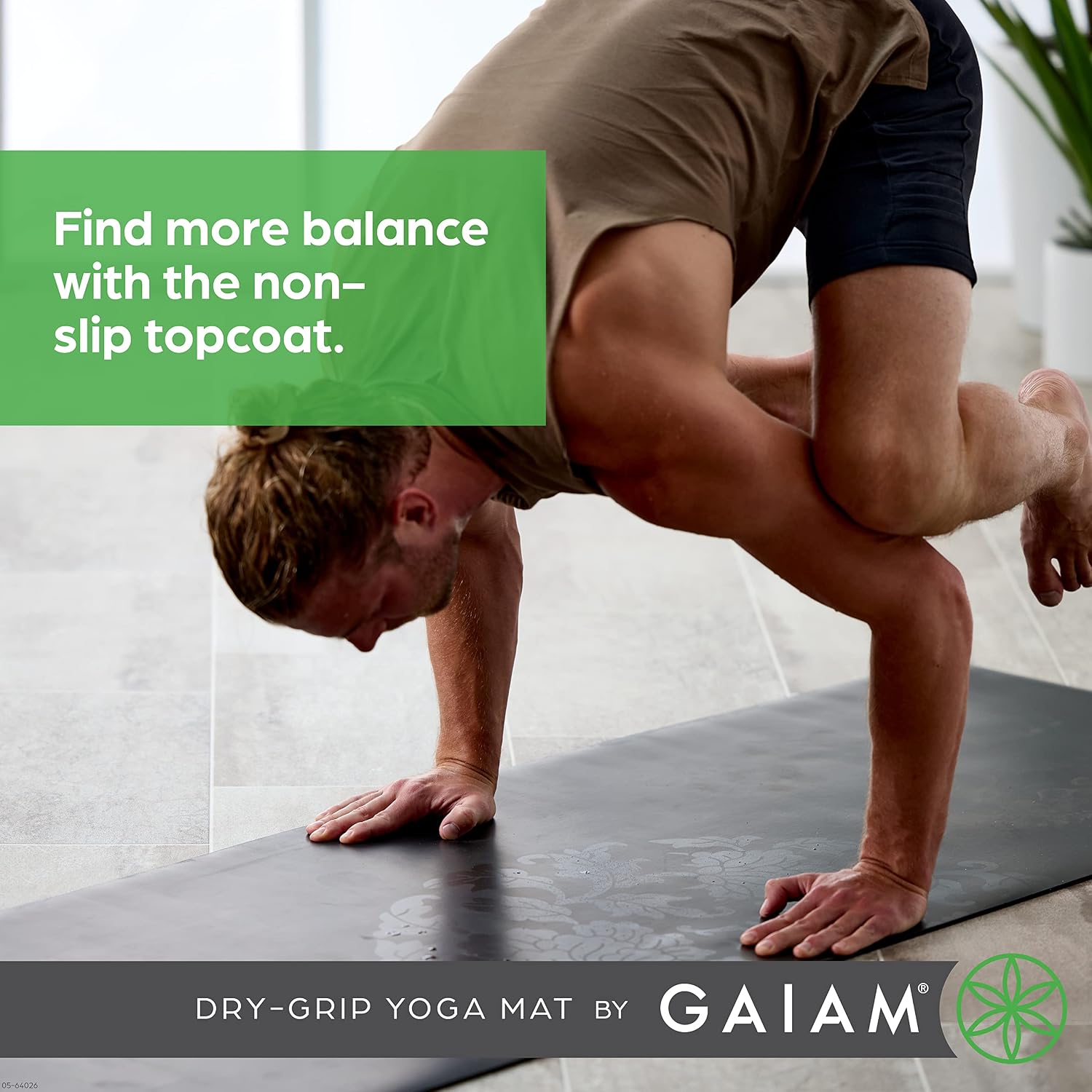 Thumbnail 4 de Gaiam Dry-Grip Yoga Mat 5mm ๐ง