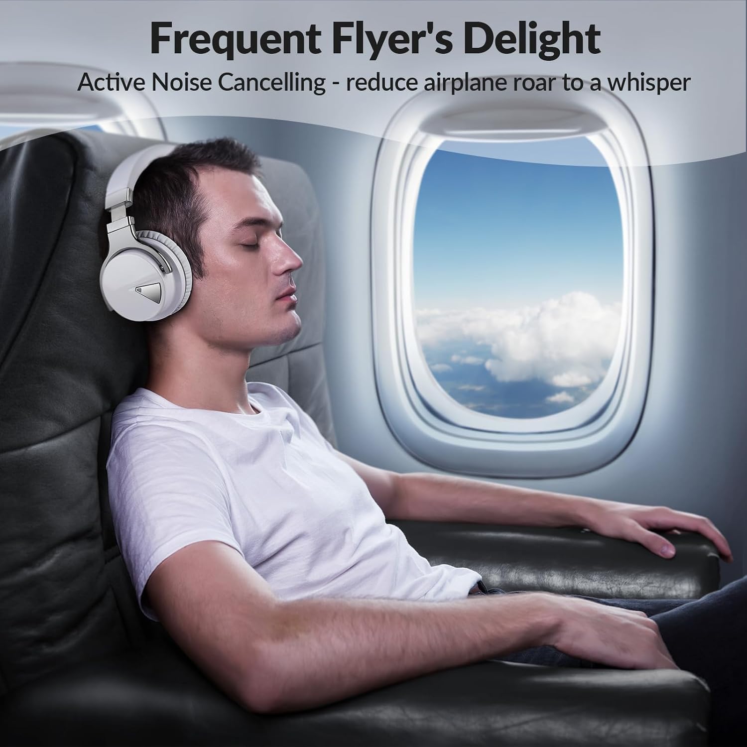 Thumbnail 2 de GarageRock E7 Active Noise Cancelling Headphones – Wireless Over-Ear with Deep Bass and 30-Hour Battery
