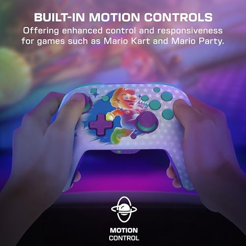 Detalle de Turtle Beach Rematch Invincible Mario — Manette sans fil sous licence Nintendo pour Switch