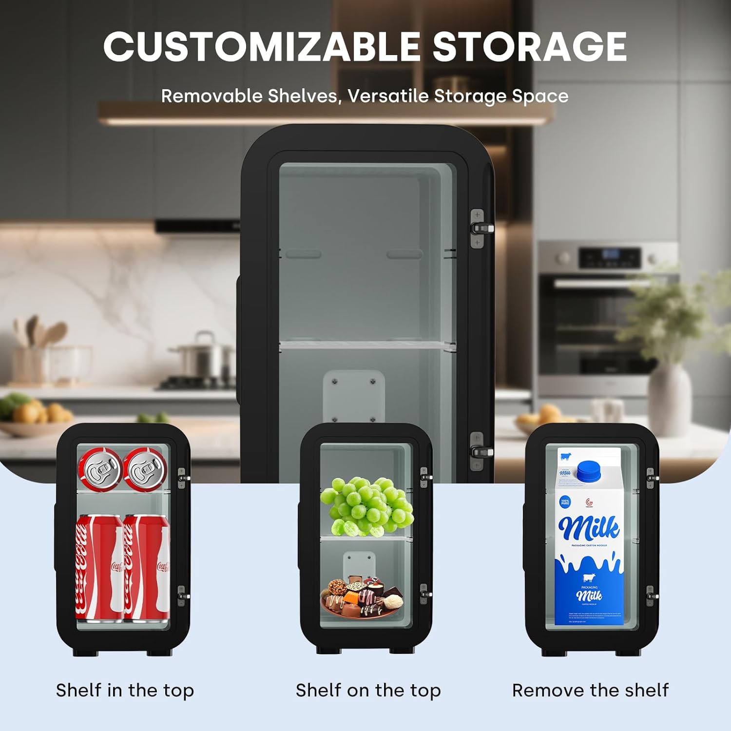 Thumbnail 6 de Enventor 6 Litre Mini Fridge – Portable Cooler and Warmer (AC + 12V DC)