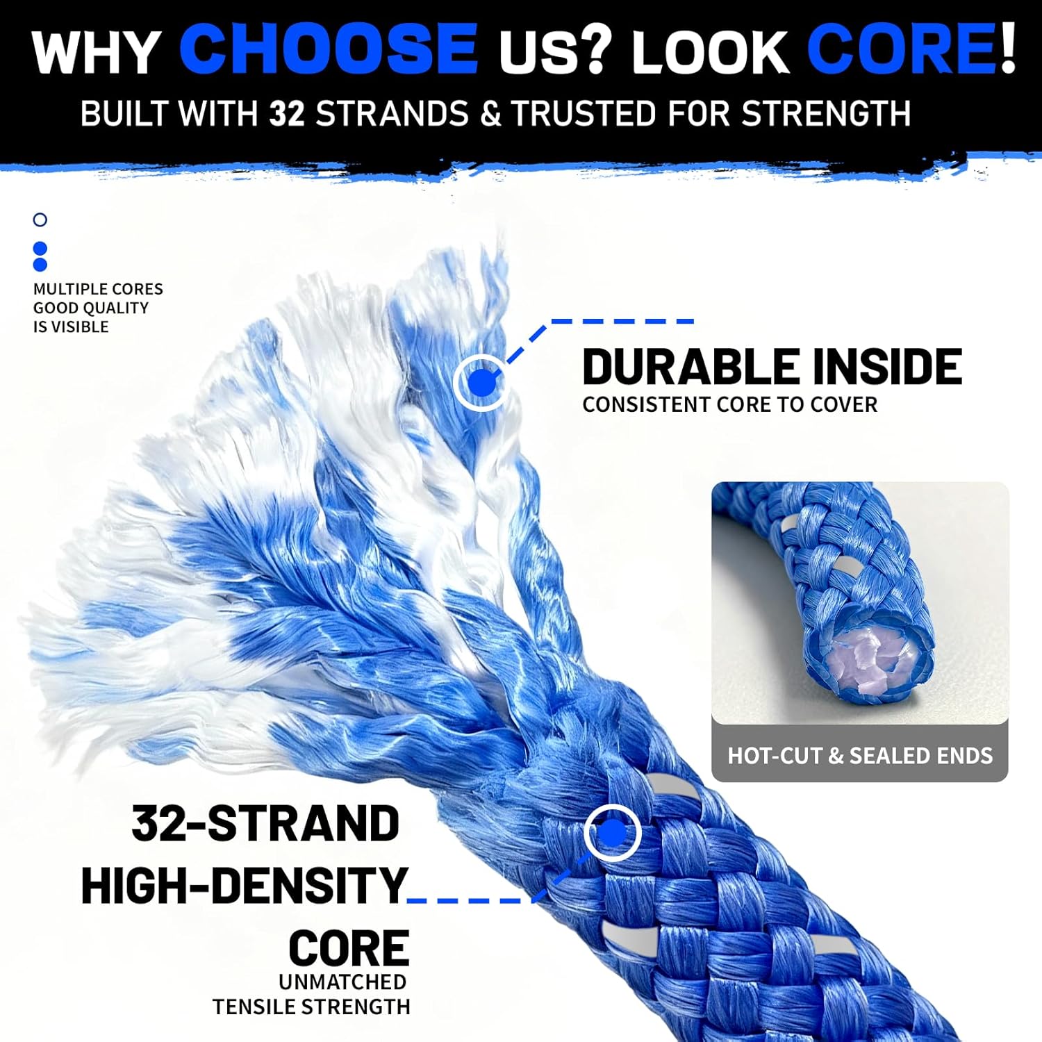 Thumbnail 1 de AXSIPEIX Kinetic Recovery Rope 30ft 🚗