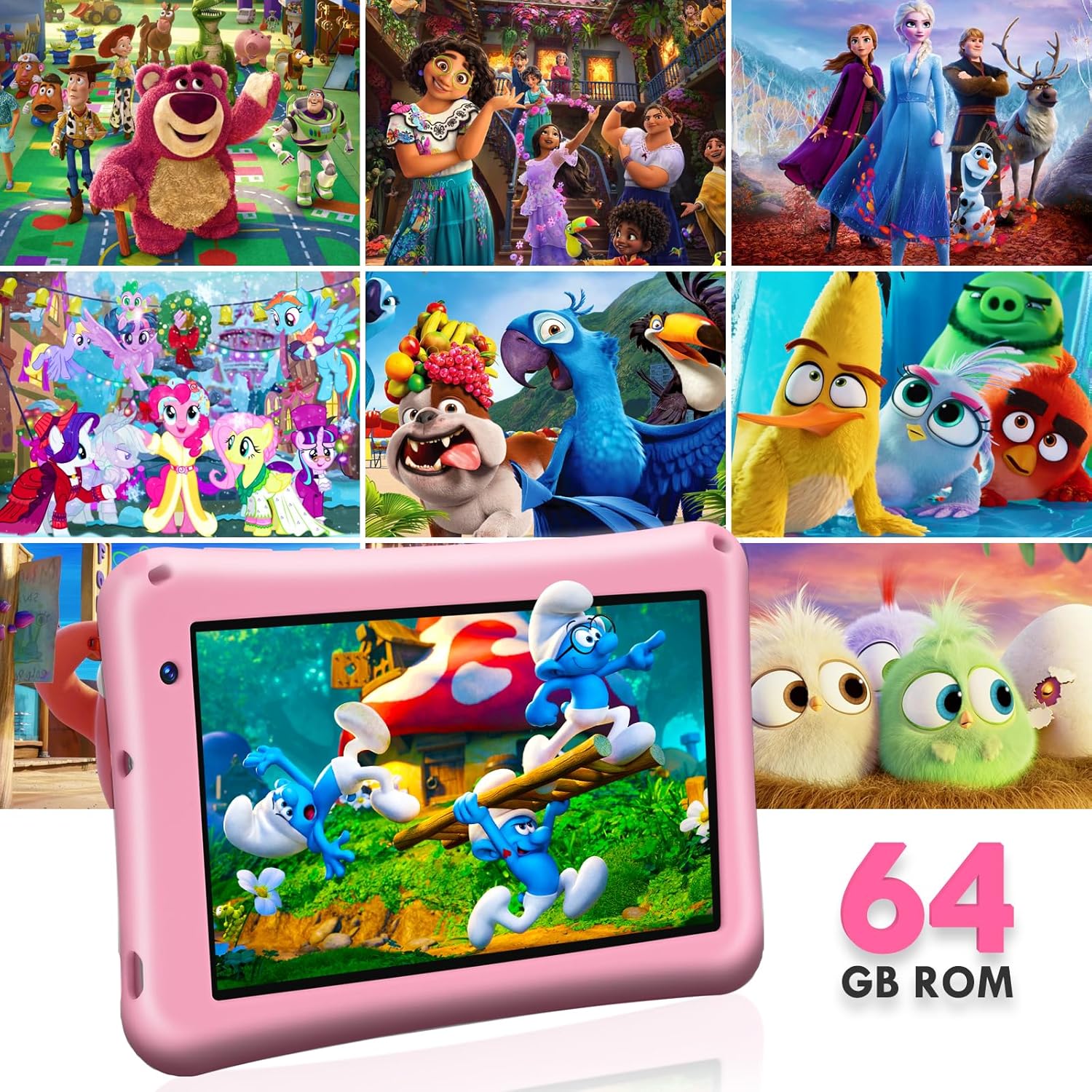 Thumbnail 2 de Tableta infantil 7 pulgadas Android 13 Rosa