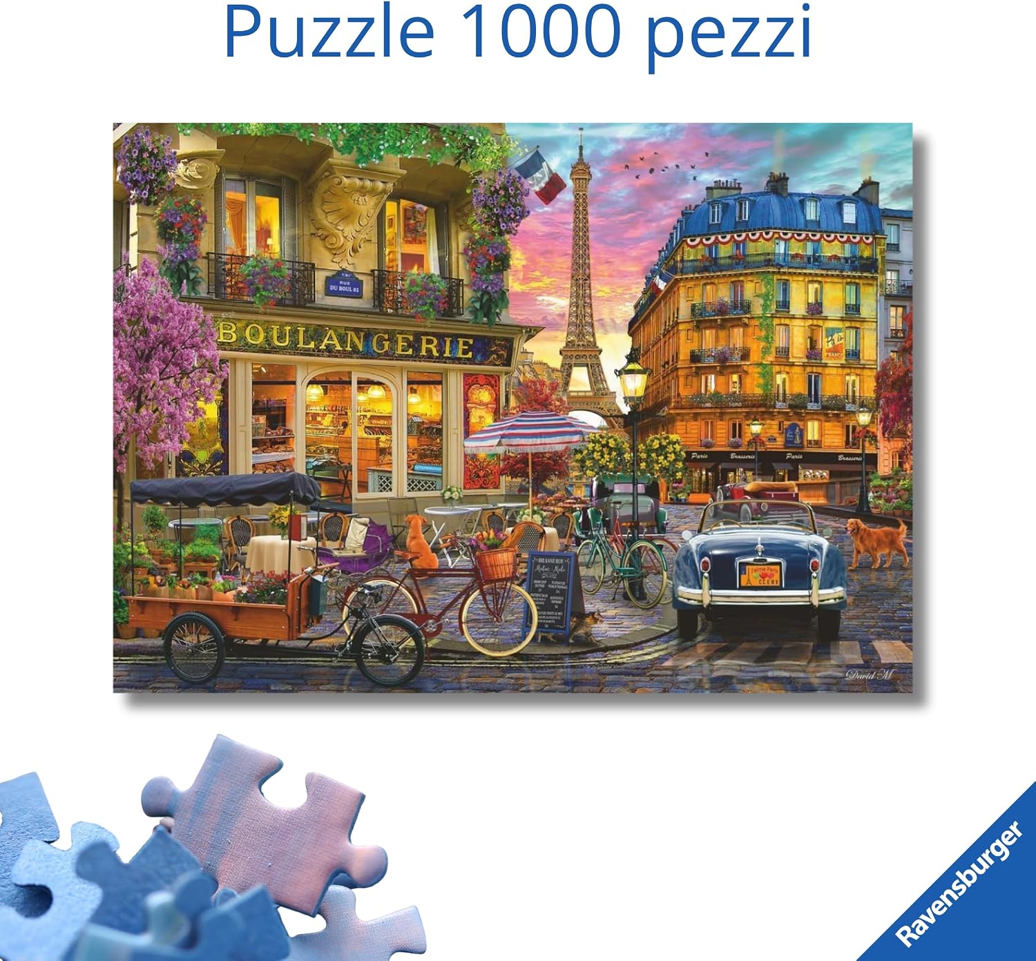 Detalle 2 de Ravensburger Parigi puzzle 1000 pezzi 🎲