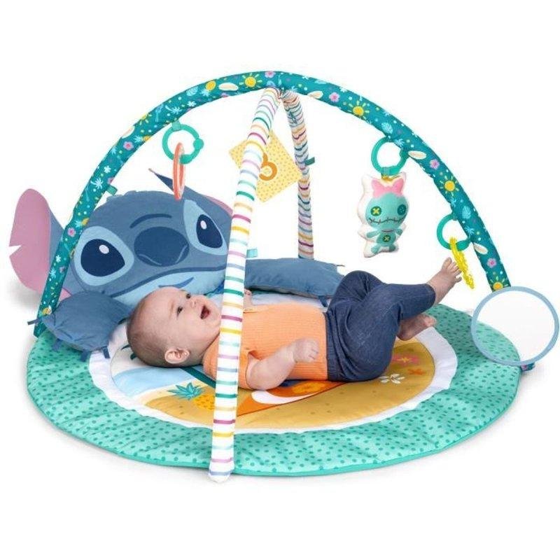 Thumbnail 2 de Alfombra de actividades Bright Starts Disney Baby Stitch 3 en 1 acolchada con juguetes sensoriales