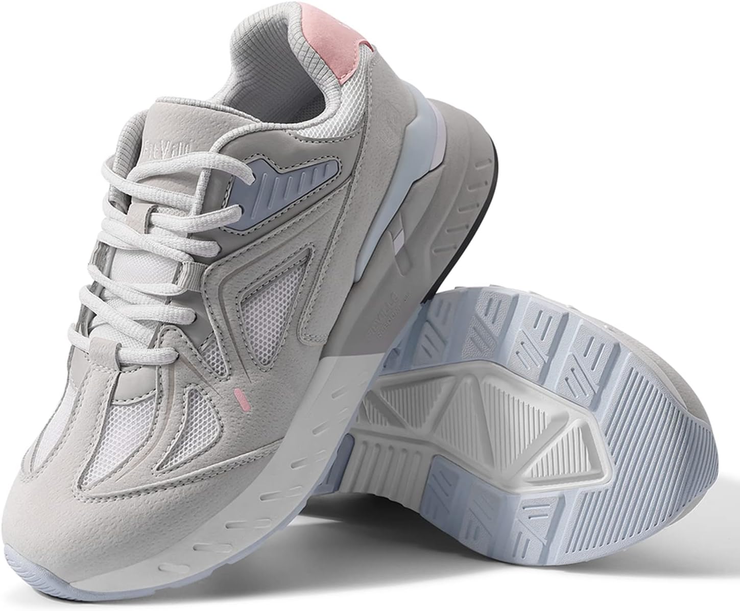 Detalle de FitVille Womens Extra Wide Fit Trainers – comfortable walking & running shoes with arch support for plantar fasciitis and flat feet