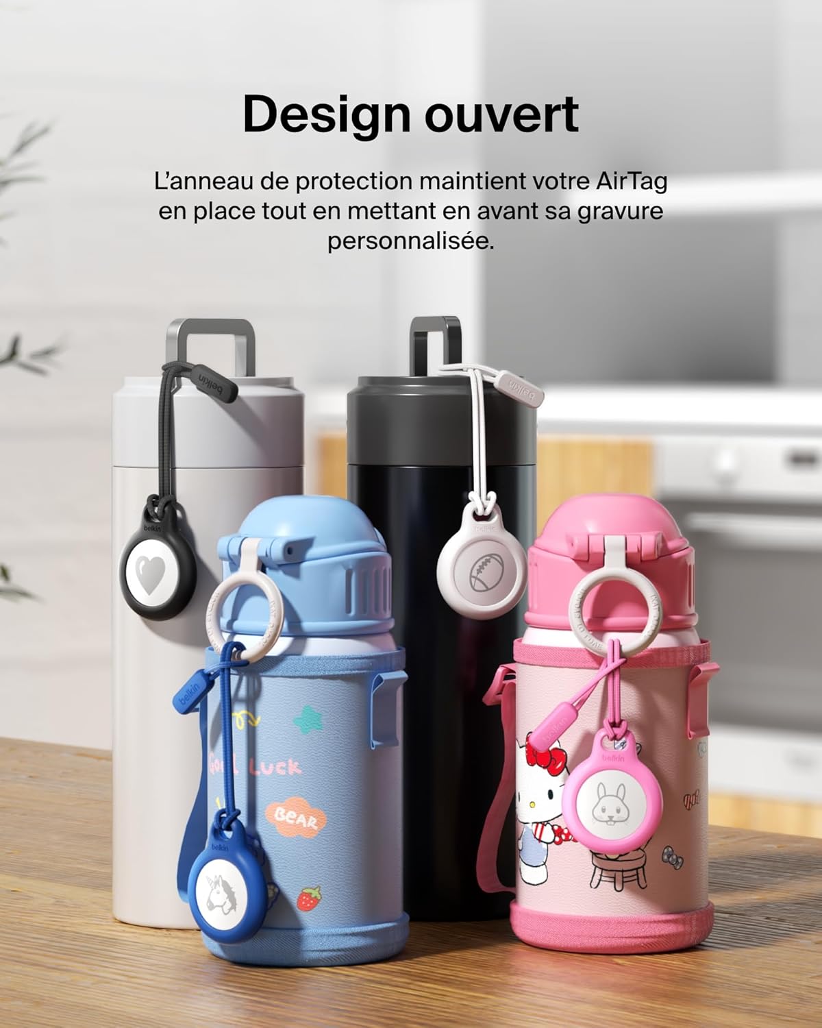 Thumbnail 6 de Belkin Anneau de protection pour AirTag — noir