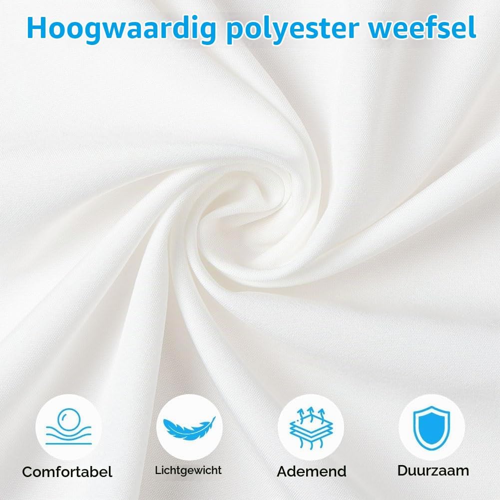 Detalle 2 de BSBUY damesblouse met lange mouwen, wit, stretch en knoopsluiting