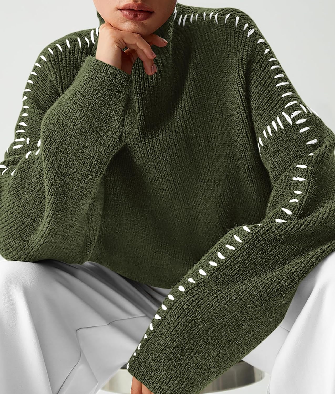 Thumbnail 5 de PRETTYGARDEN 2026 Chunky Knit Sweater