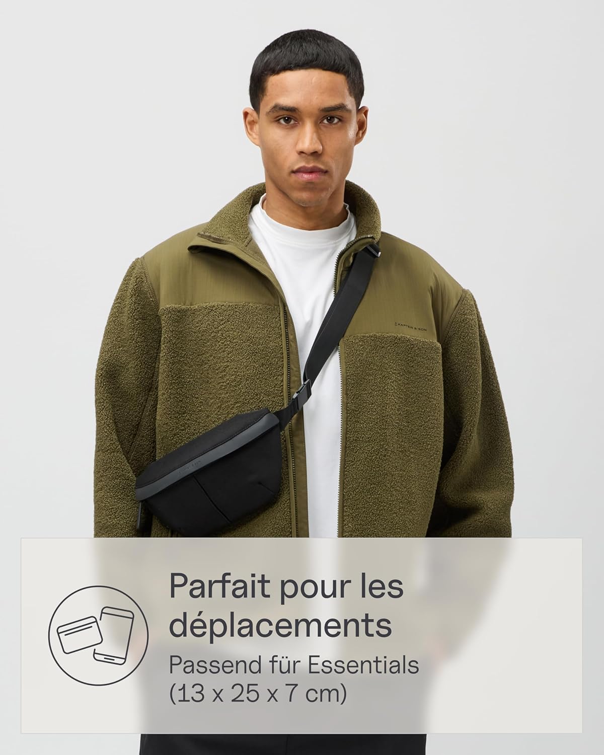 Thumbnail 1 de Kapten & Son Sveg Sac Banane All Black 1 L – Sacoche banane minimaliste et fonctionnel