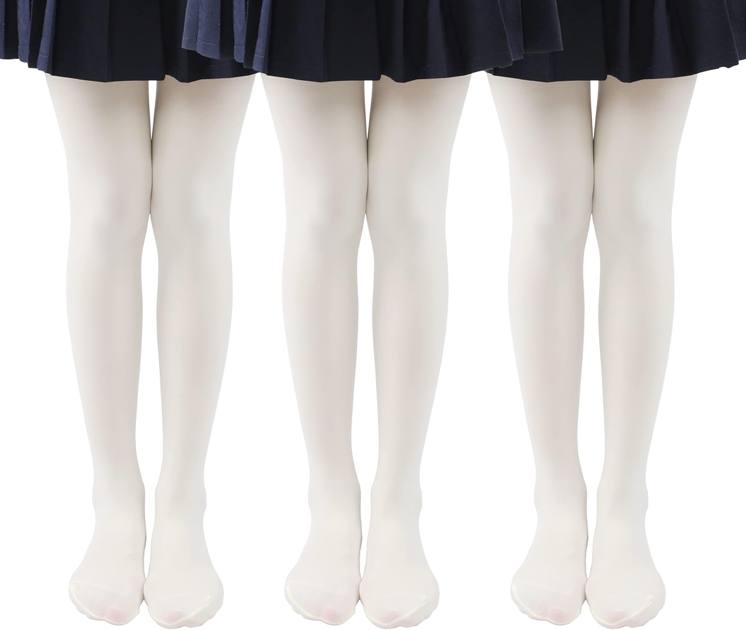 EVERSWE 3-Pack Girls Microfiber Tights – Multicolor
