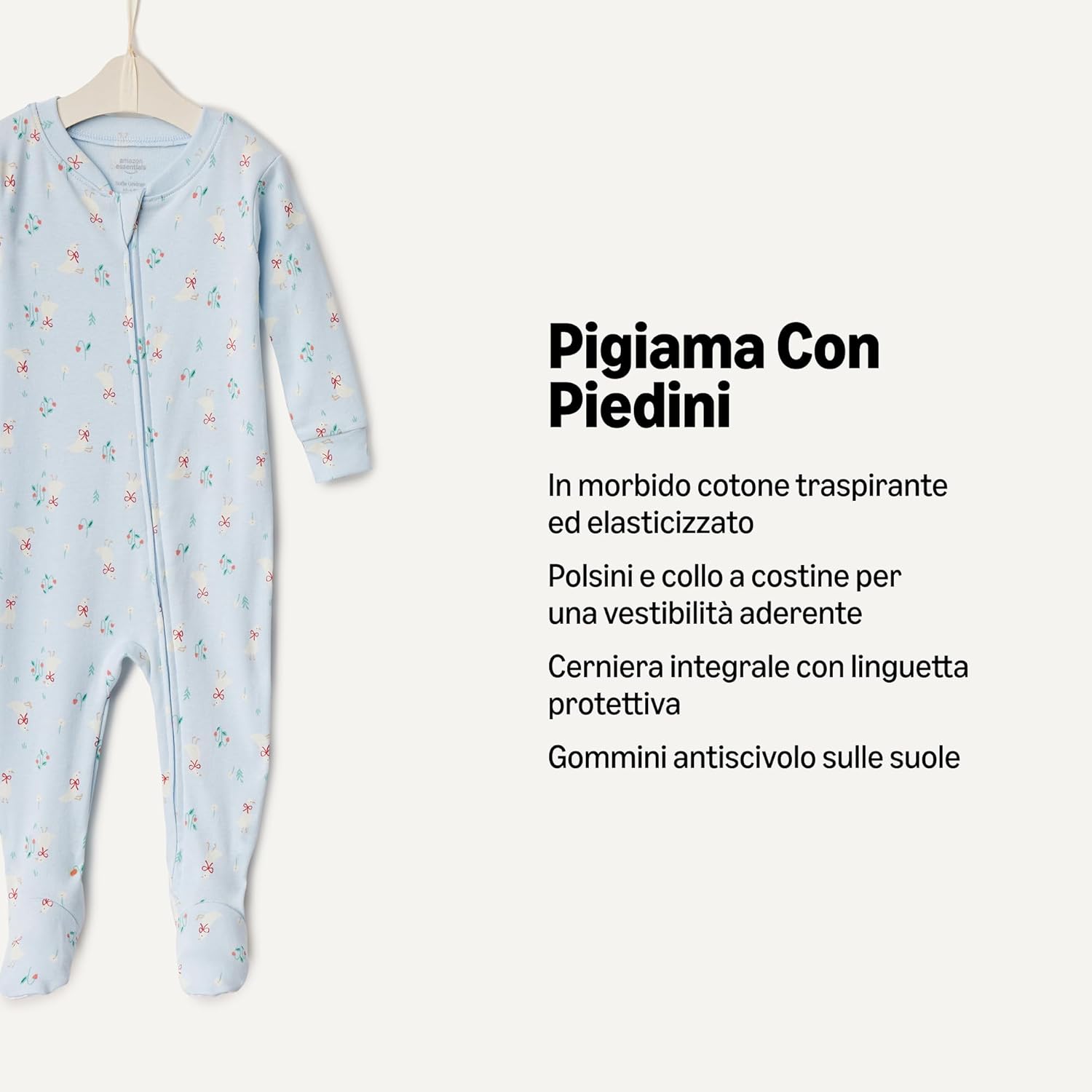 Thumbnail 1 de Pigiami con piedi attillati in cotone unisex bimbi Amazon Essentials x Sofia Grainge
