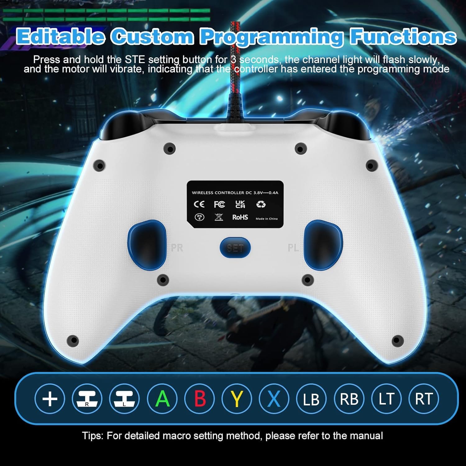 Detalle 2 de Gamrombo 2 Pack Wired Controller for Xbox Series X/S, Xbox One & Windows PC