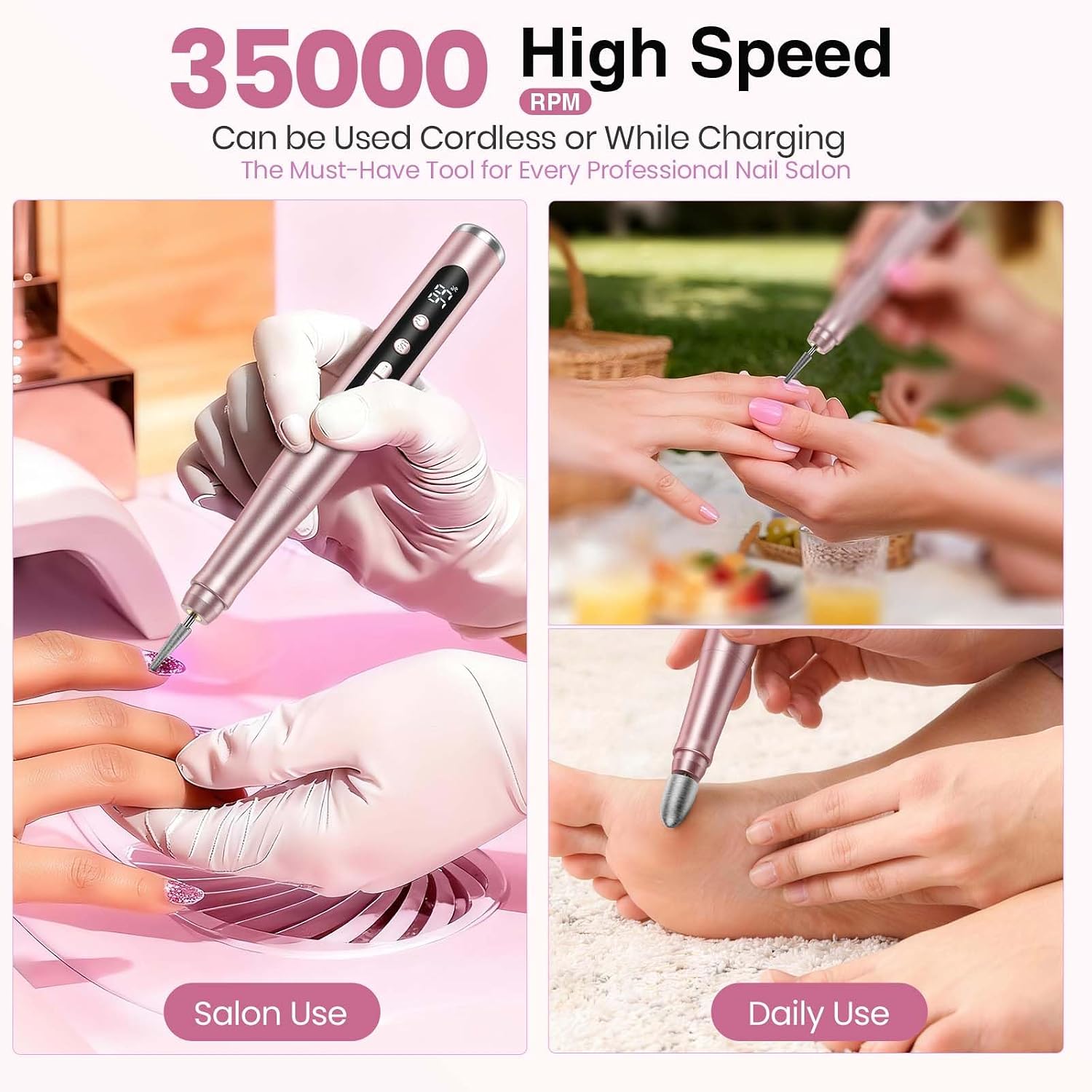 Thumbnail 6 de Cordless Nail Drill 35000RPM for manicures