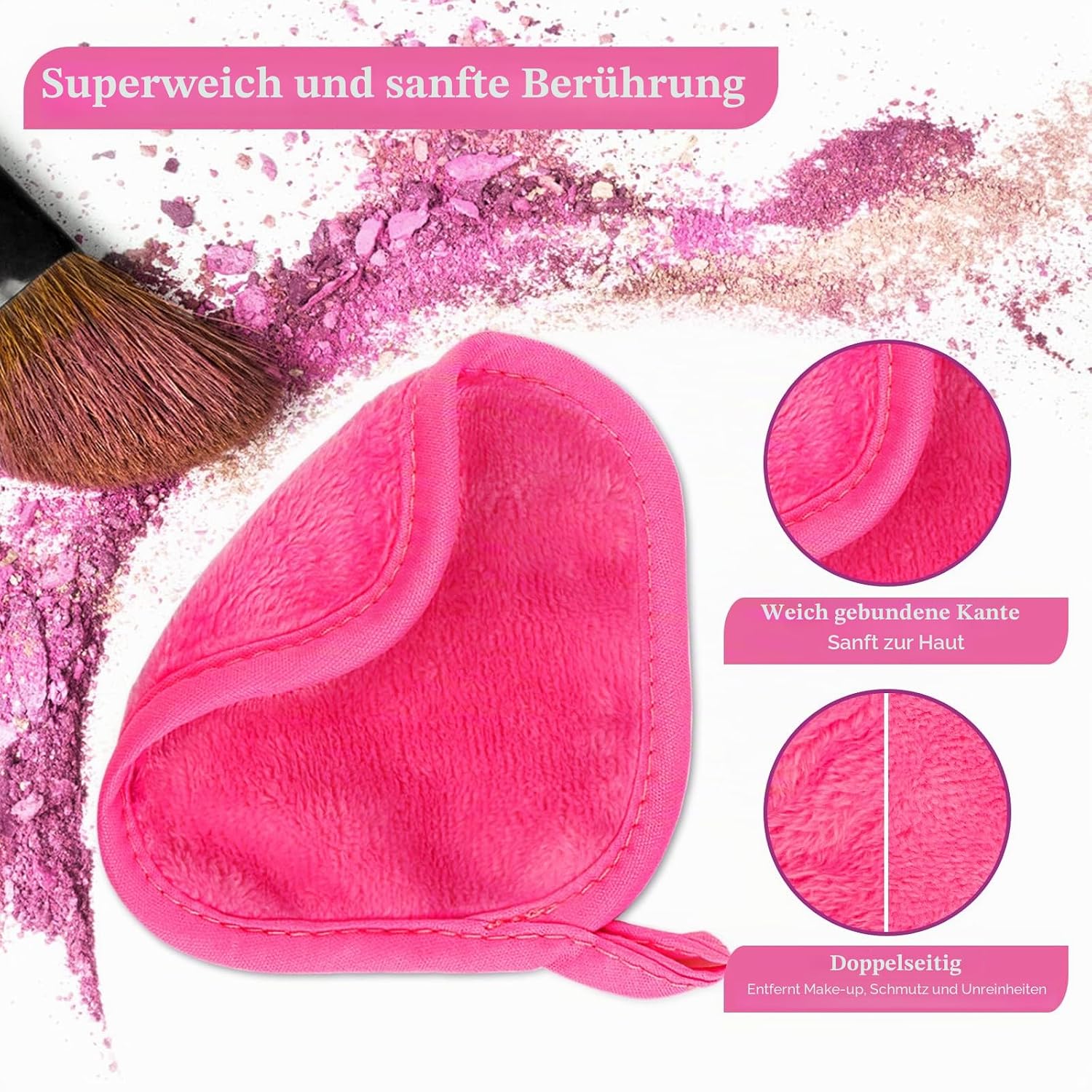 Thumbnail 1 de Orighty Make-up-Entferner-Tücher – 12 Stück, wiederverwendbare Make-up-Entferner-Pads