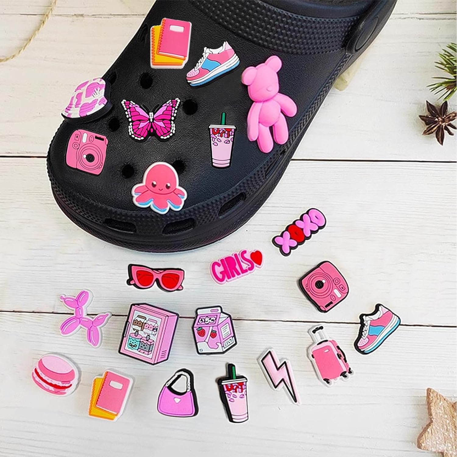 Thumbnail 6 de Jatidne Shoe Decoration Charms for Crocs – 30-Piece PVC Cartoon DIY Accessories