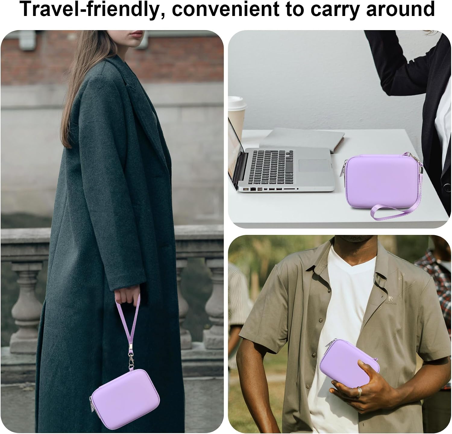 Thumbnail 5 de BOVKE Carrying Case for Kodak PIXPRO Friendly Zoom FZ45 / FZ55 (Mesh Pocket, Purple) — Case Only