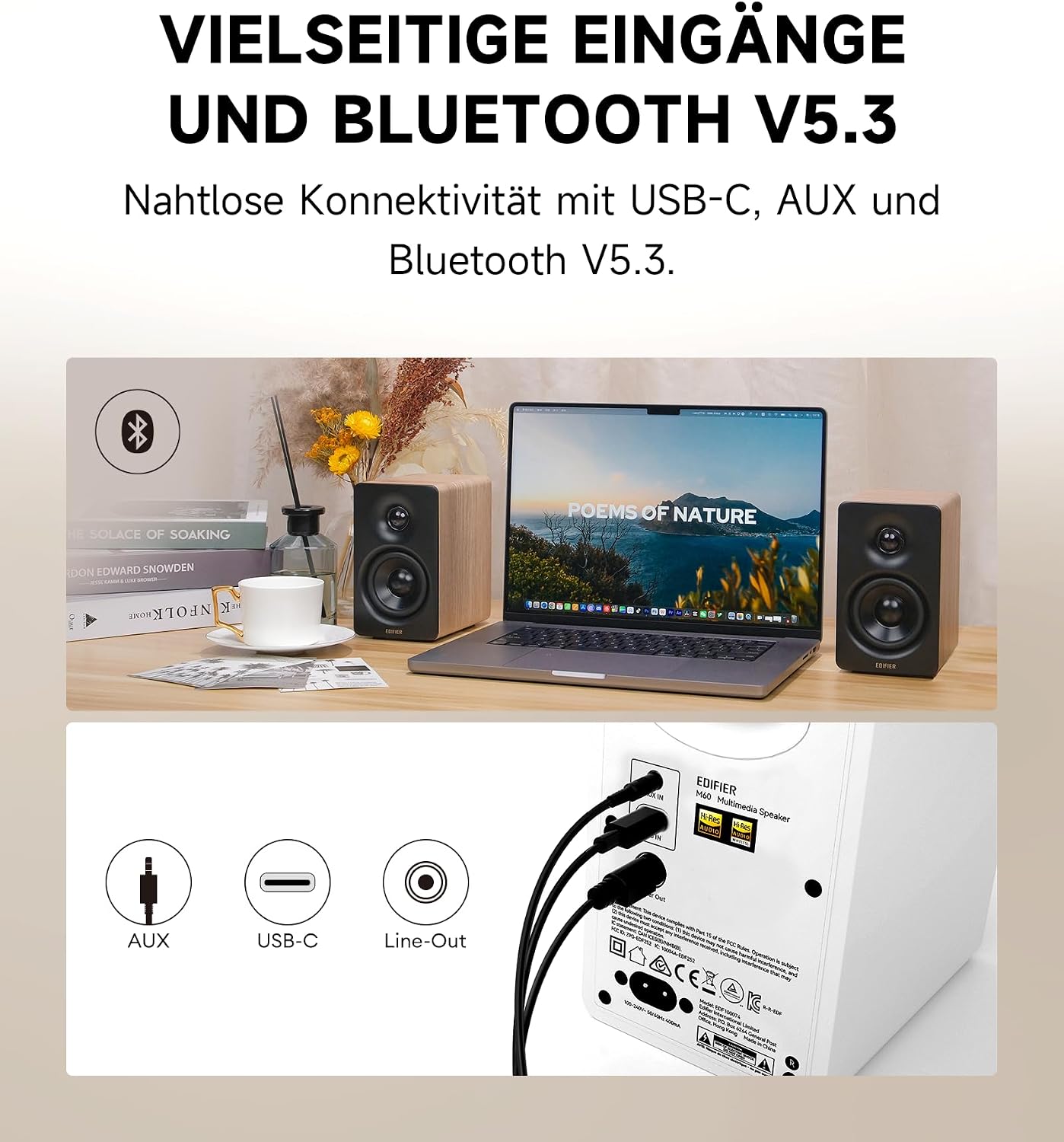 Thumbnail 4 de Edifier M60 66W RMS Multimedia‑Lautsprecher