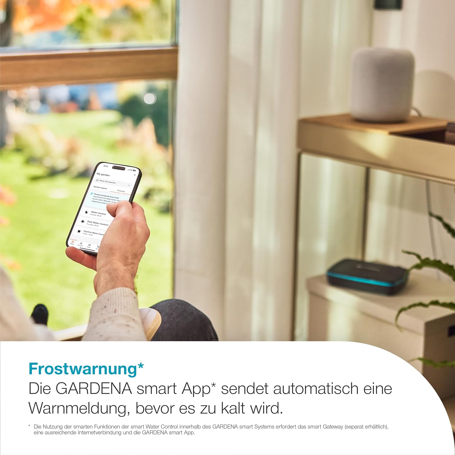 Thumbnail 4 de GARDENA smart Water Control Bewässerungssteuerung (19033-20) – datengesteuerte Automatisierung mit Frostwarnung