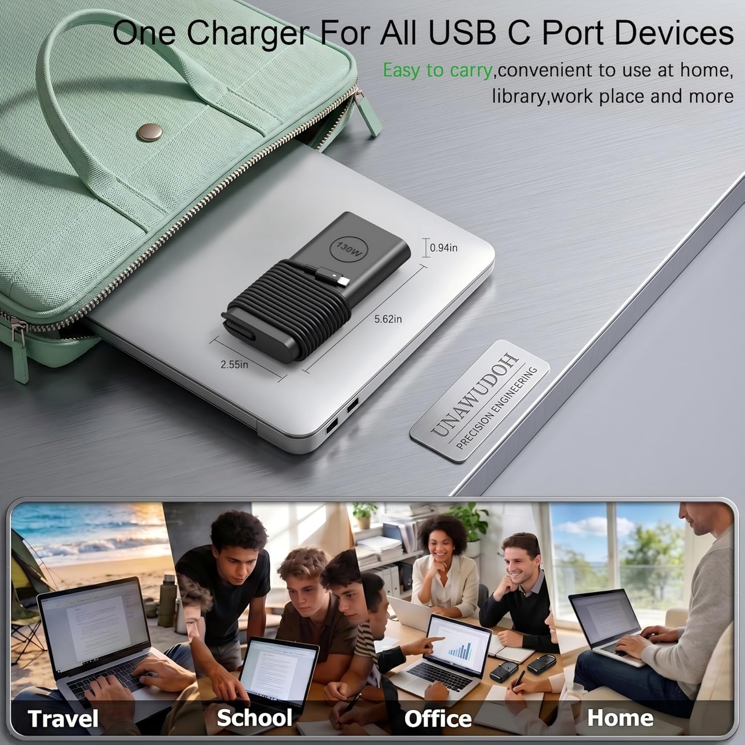 Thumbnail 5 de UNAWUDOH 130W USB-C Laptop Charger