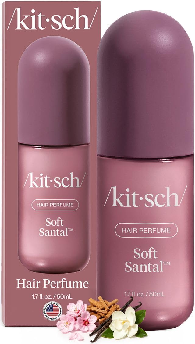Detalle de Kitsch Soft Santal Hair Perfume, 50 mL Hair and Body Mist with Odor-Eliminating Technology
