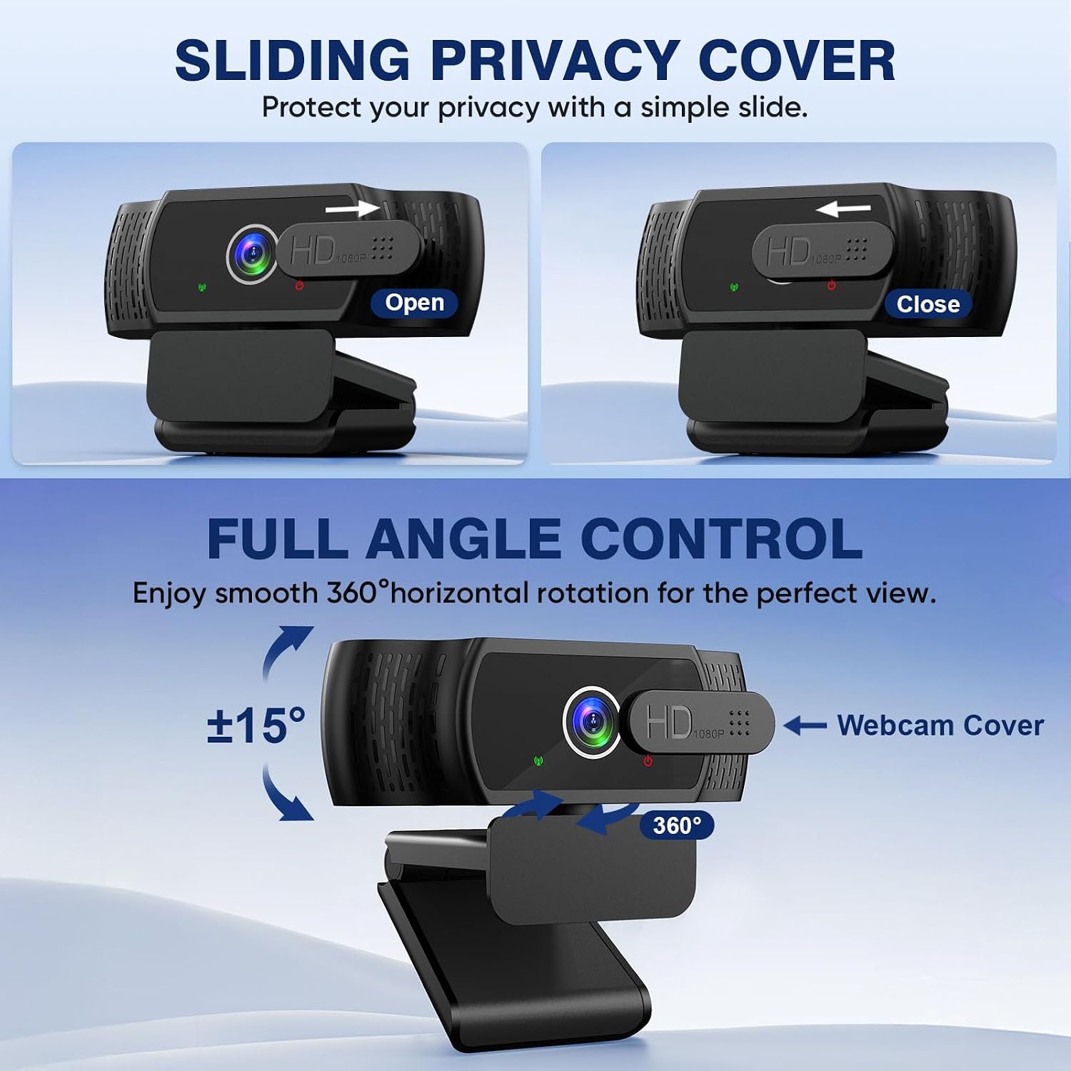 Thumbnail 5 de YIMONA Webcam for PC 1080P webcam