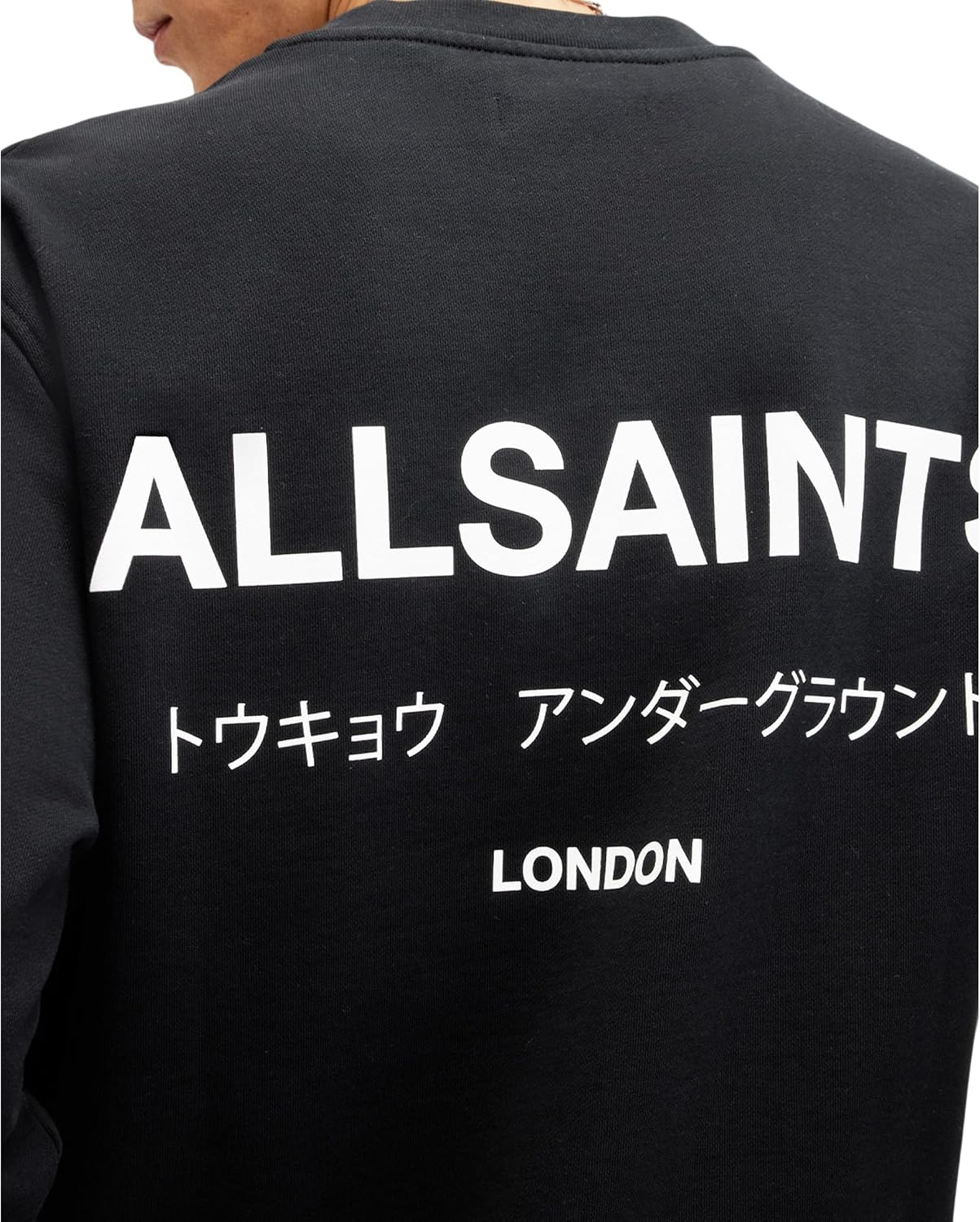 Detalle de Allsaints Underground Crew Pull-Over Homme (Lot de 1) – Doublure en cuir respirant