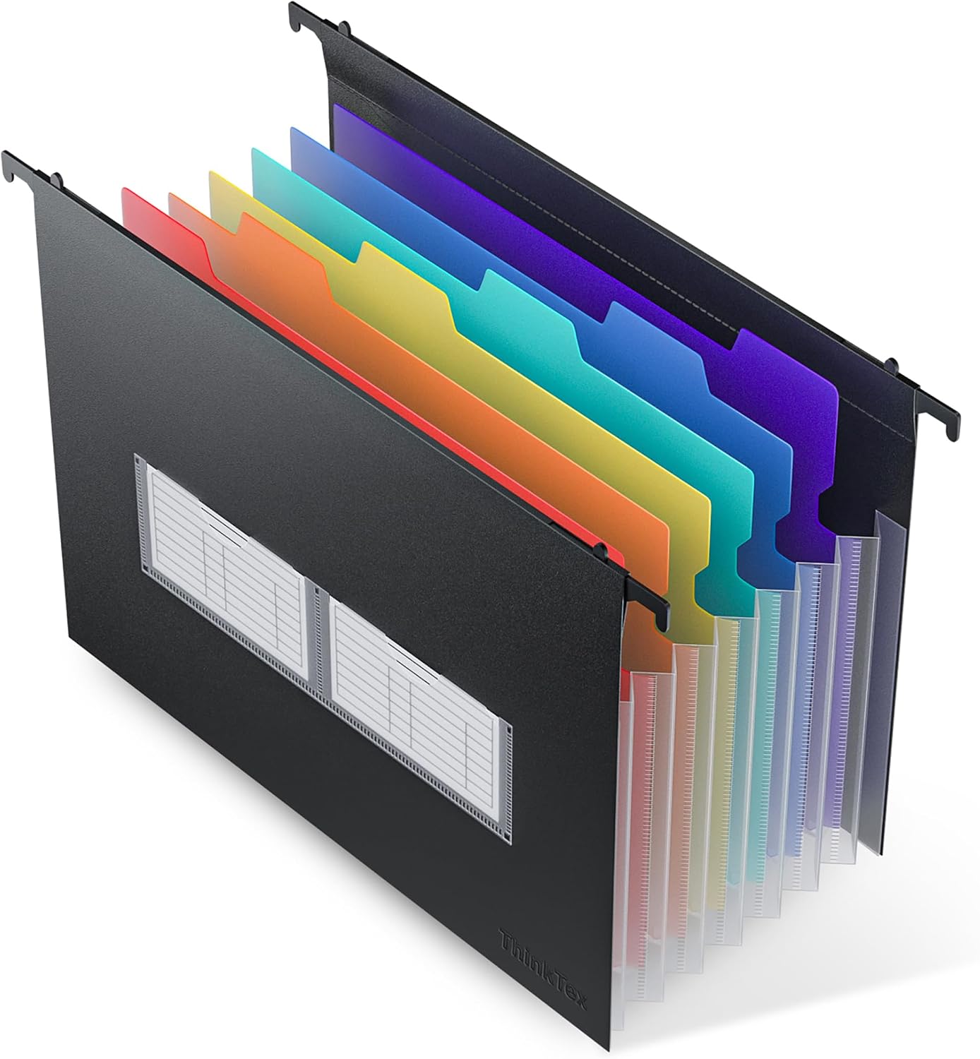 Detalle de ThinkTex Hanging-1 Expanding Hanging File Folders, 7 Pockets, 1.2-Inch Expansion