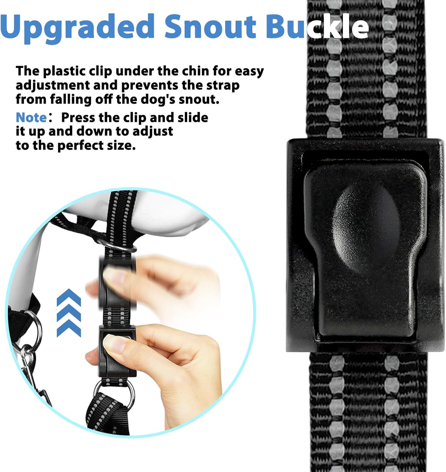 Thumbnail 4 de Mayerzon Dog Head Collar with Soft Padded – XL Black (Gentle Leader, No-Pull)
