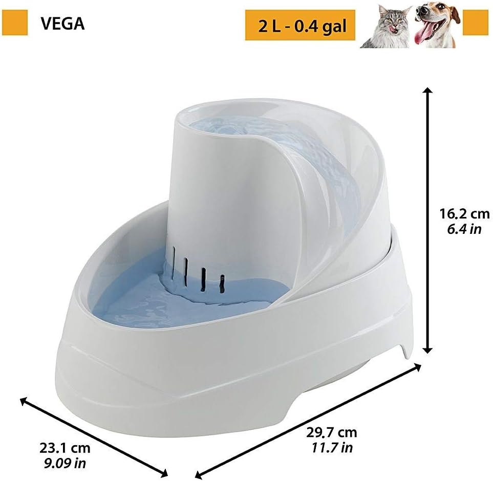 Thumbnail 1 de Ferplast Katzenbrunnen „Katzen Trinkbrunnen klein“ für Katzen und kleine Hunde (810 g) mit Aktivkohlefilter