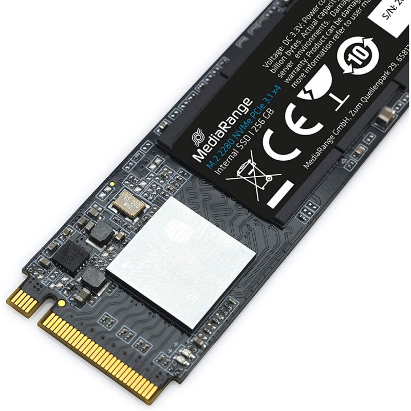 Detalle 1 de Mediarange MR1031 256GB SSD M.2 NVMe PCIe 3.1: rendimiento rápido para tu PC o portátil