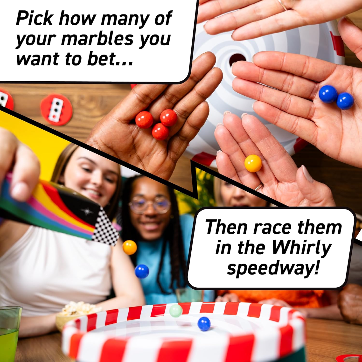 Thumbnail 3 de Big Potato Whirly Derby marble racing board game (2–6 players, age 8+)