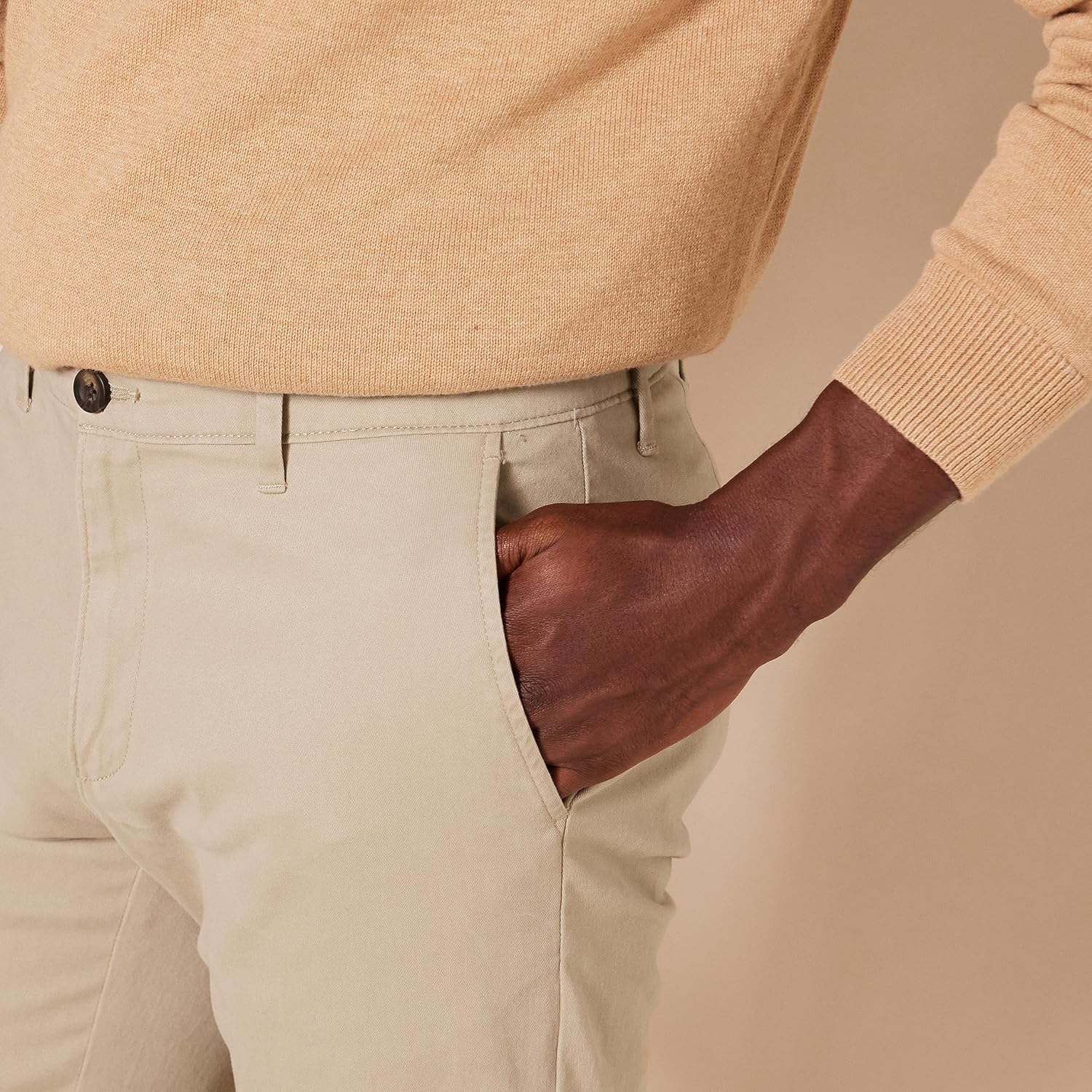 Detalle 2 de Pantalon chino extensible 21,6 cm