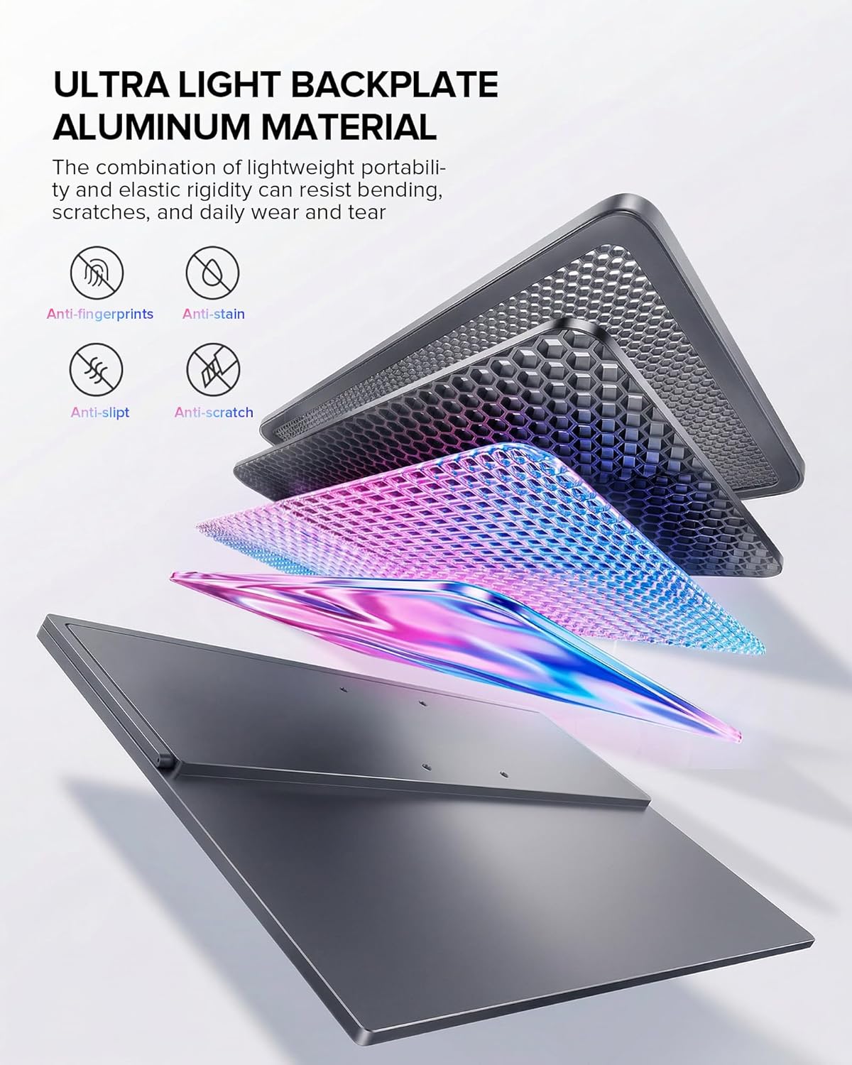 Detalle de UPERFECT 18.5-inch 4K Portable Monitor with QLED Color, 60Hz